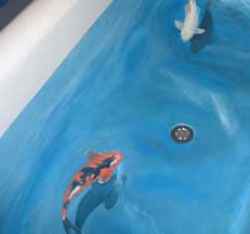 Koi Fish Bathtub