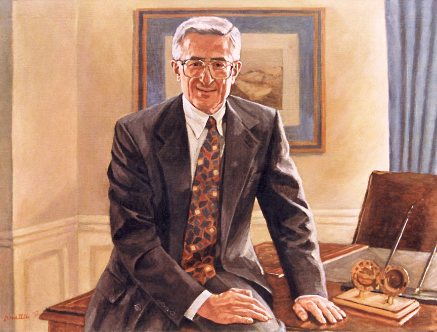 Joseph Caligiuri, Ret. Corporate VP, Litton Industries, Oil on Linen, 30