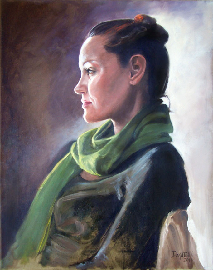 Toni, Oil on canvas, 20